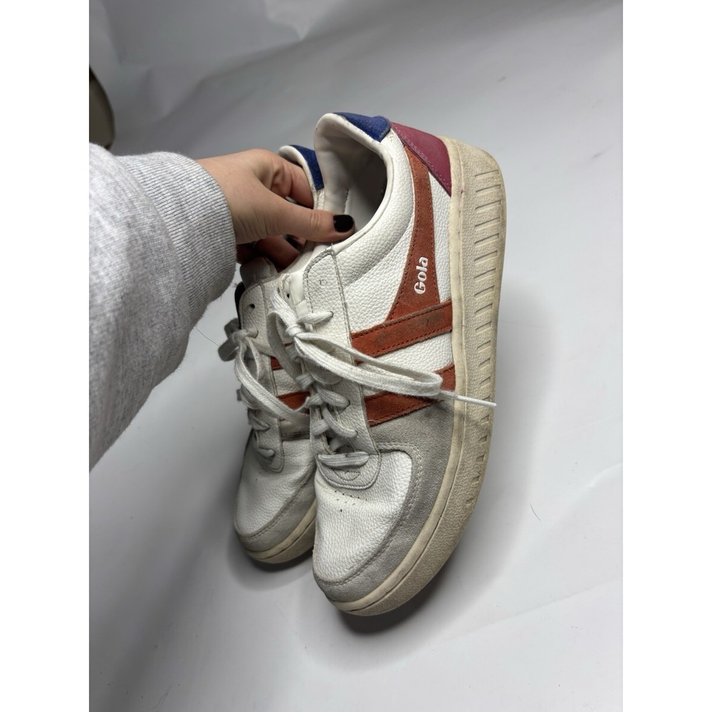 GOLA Grandslam Trident Sneaker Classic White Orange Spice Women's 9 EU 40
